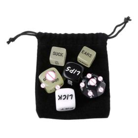 Glow In Dark Erotic Love Dice Toys Adult Couple Lovers Party Fun Games Aid Sex Toy Valentines Day Gift for Boyfriend Girlfriend (Color: 6PCS With bag)