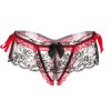 Sexy Lingerie Crotchless Women's Panties Lace Bowknot G-strings Thongs Temptation Erotic Women Underwear Intimate Underpant