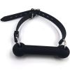 Bondage Silicone Dog Bone Ball Gag,Leash Chain Attached,Puppy Play Mouth Stuffed Stick Restraint Gag Slave Roleplay Sex Toy